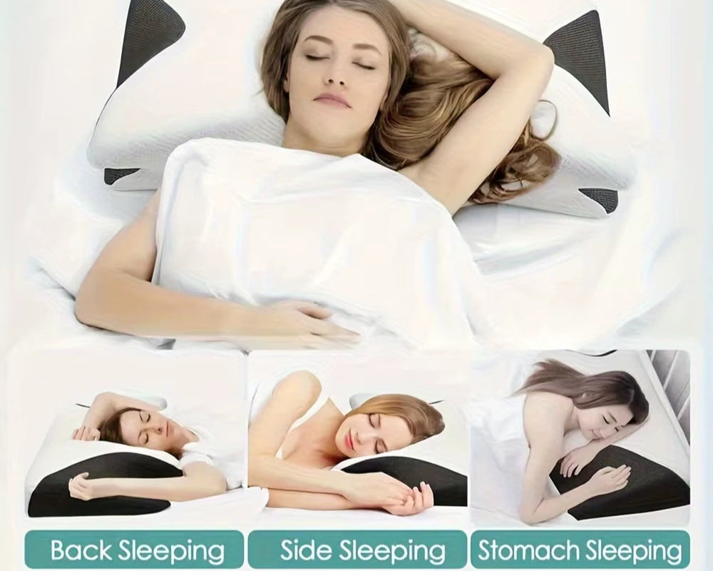 Ergonomic Cotton Snack Pillow with Comfortable Sleeping Design, Soft and Lightweight, Perfect for Side, Back and Abdominal Sleep